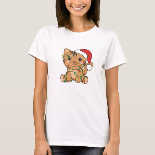 T-shirt Chat Noël Animaux d'hiver Chats
