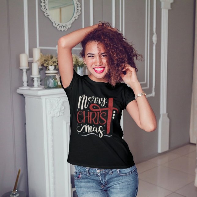 T-shirt Chat Noël Arbre Noël Noël Filles Goys Meowy Catmas (Créateur téléchargé)