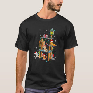 T-shirt Chat Noël tenue Cute Kittens Xmas Ornement Li