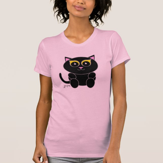 T-shirt Chat noir (Devant)