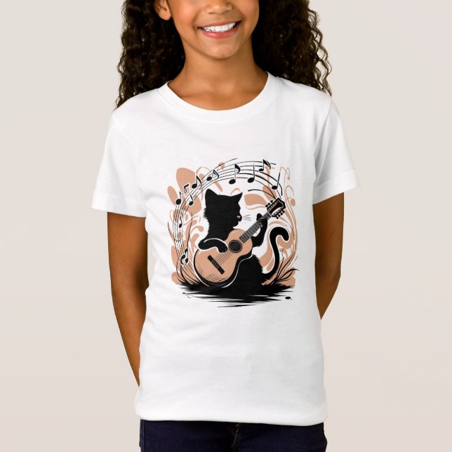T-shirt - Chat noir (Devant)