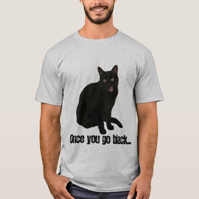 T-shirt chat noir (Devant)
