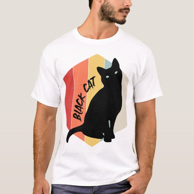 T-shirt Chat noir (Devant)