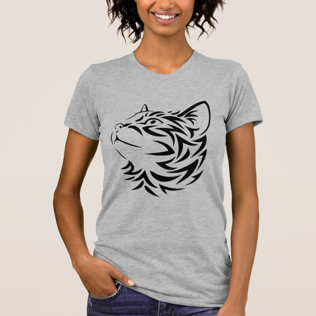 T-shirt chat noir (Devant)