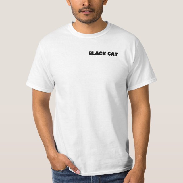 T-shirt Chat Noir – Amicalement Sélectif & Fièrement Drôle (Devant)
