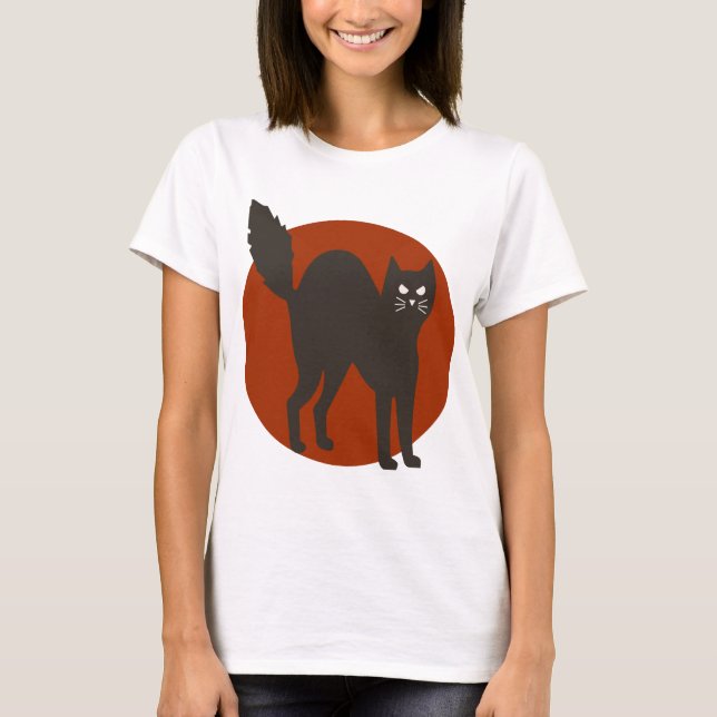 T-shirt Chat noir anarchiste essentiel (Devant)