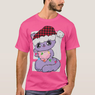 T-shirt Chat noir Anime Kawaii Cute Chibi Jour de Noël Sa