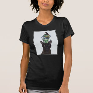 T-shirt Chat noir avec Teups et Blackbird