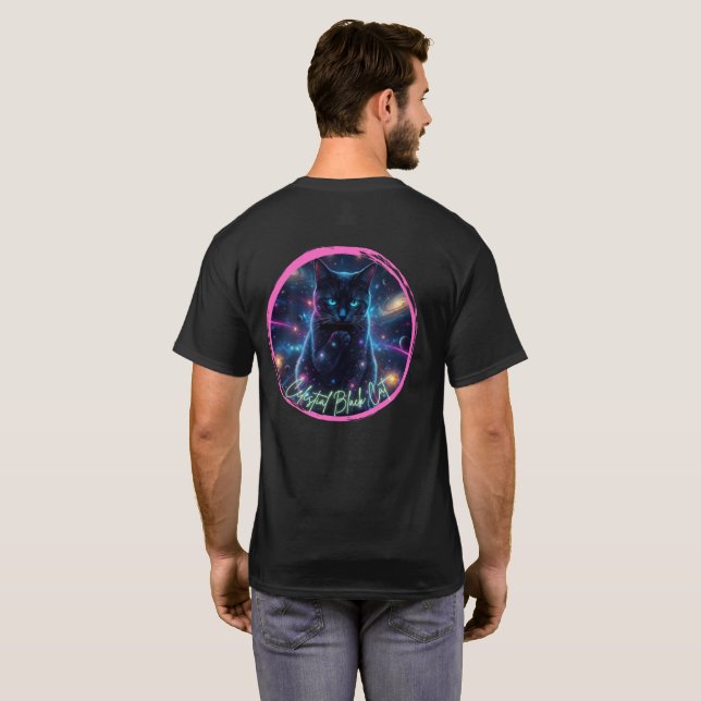 T-shirt Chat Noir Céleste (Dos entier)