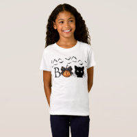 Chat noir Citrouille Halloween Boo