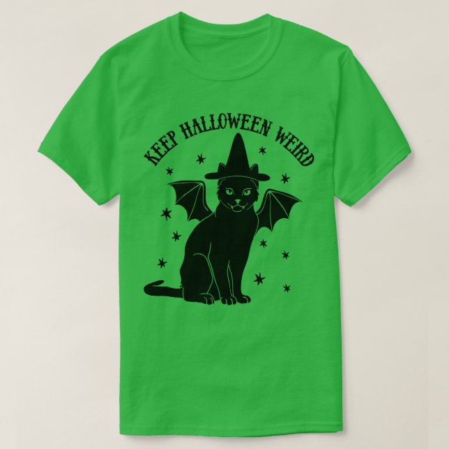 T-shirt Chat Noir Cute Rétro Chat Chat Chat Chat Chauve Ch (Design devant)