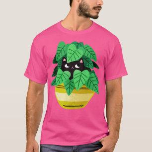 T-shirt Chat noir dans le planeur
