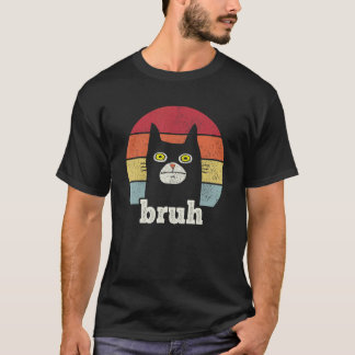 T-shirt Chat noir dit u201CBruhu201D u2013 Chat adorable  