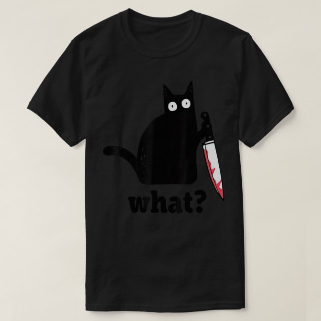 T-shirt Chat Noir Drôle Chat Ce Chat Noir Effrayant Chat N (Design devant)