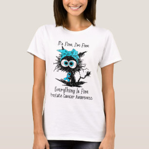 T-shirt Chat noir drôle Son fin Je suis un beau cancer de