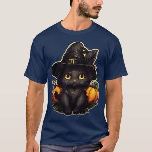 T-shirt Chat noir en sorcières Casquette Chats noirs Éffra