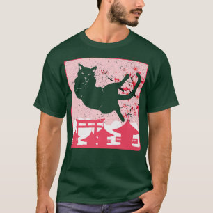 T-shirt Chat noir et sakura Anime