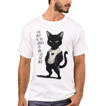 Chat noir féroce, soyez le changement Citation - I