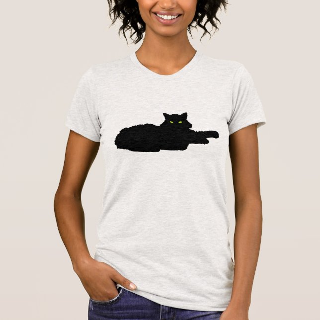 T-shirt Chat noir froid (Devant)