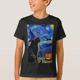 T-shirt Chat noir Halloween amateurs de chats drôles pour