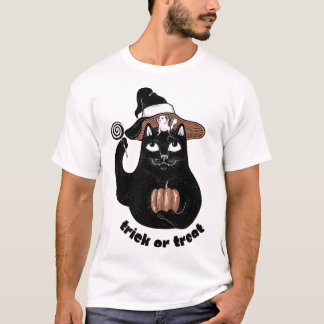 T-shirt Chat Noir Halloween Épouvantable