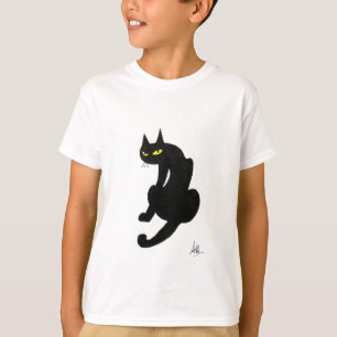T-SHIRT CHAT NOIR HALLOWEEN PARTY