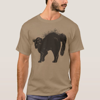 T-shirt Chat noir Halloween vintage