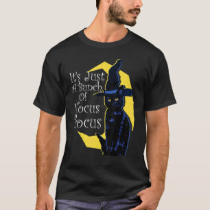 T-shirt Chat noir Halloween vintage C'est juste un tas de