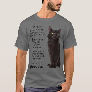 T-shirt Chat Noir Je suis votre Chat Noir Pères Fête des m