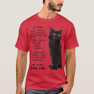 T-shirt Chat Noir Je suis votre Chat Noir Pères Fête des m