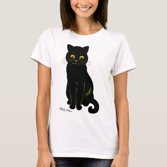 T-shirt Chat noir, Louis Wain (Devant)