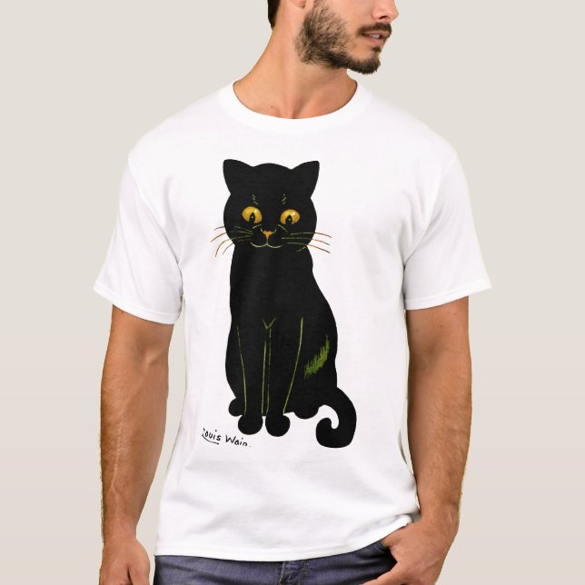 T-shirt Chat noir, Louis Wain (Devant)
