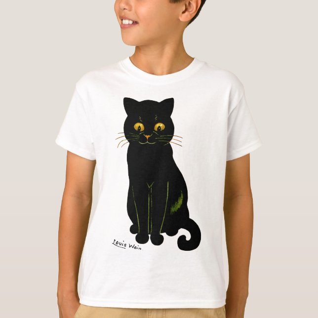 T-shirt Chat noir, Louis Wain (Devant)