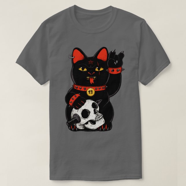 T-shirt Chat noir malchanceux (Design devant)