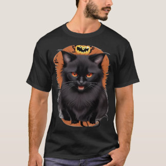 T-shirt chat noir malin