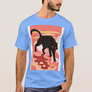 T-shirt Chat noir mignon