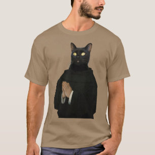 T-shirt Chat noir mignon Distinguez les animaux de compagn
