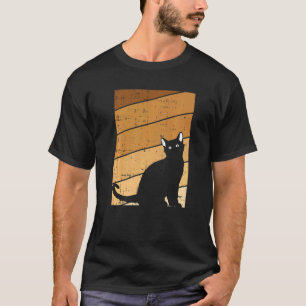 T-shirt Chat noir Mois de l'histoire des Noirs Rétro BLM M