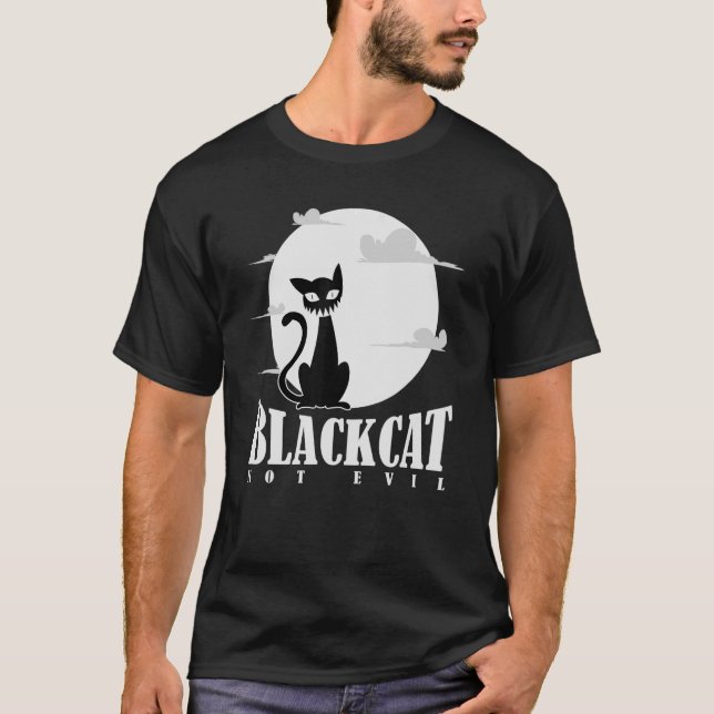 T-shirt Chat noir pas mal (Devant)