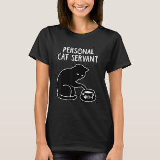 T-shirt Chat Noir Personnelle Serveuse Chat Chat