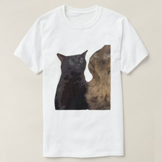 T-shirt Chat noir qui décroche