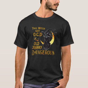 T-shirt Chat Noir Sorcière Cette Sorcière A Obtenu Ocd Vie