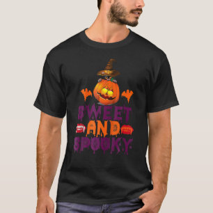 T-shirt Chat Noir Sorcière Citrouille Halloween doux et Éf