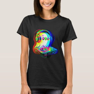 T-shirt Chat noir Squelette Main Boop Chat Nez Drôle Haute
