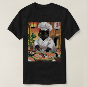 T-shirt Chat noir Sushi Master