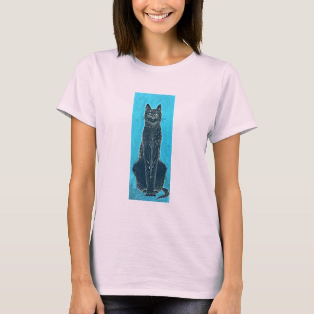 T-shirt Chat noir Vintage (Devant)