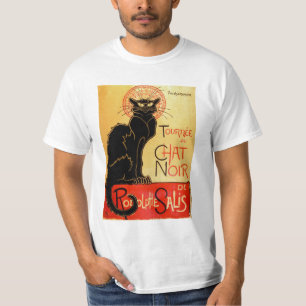 T-shirt Chat noir vintage d'Art Nouveau Le Chat Noir