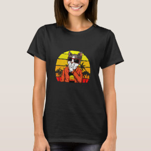 T-shirt Chat noir vintage style rétro Chats cadeau