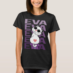 T-shirt Chat - Nom Eva