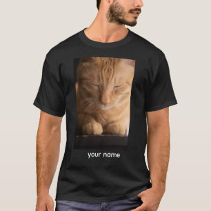 T-shirt chat nom personnalisé